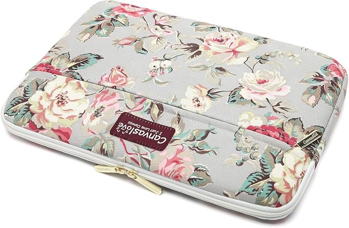 Canvaslove Grey Rose Laptop Sleeve Case Bag - Image 6