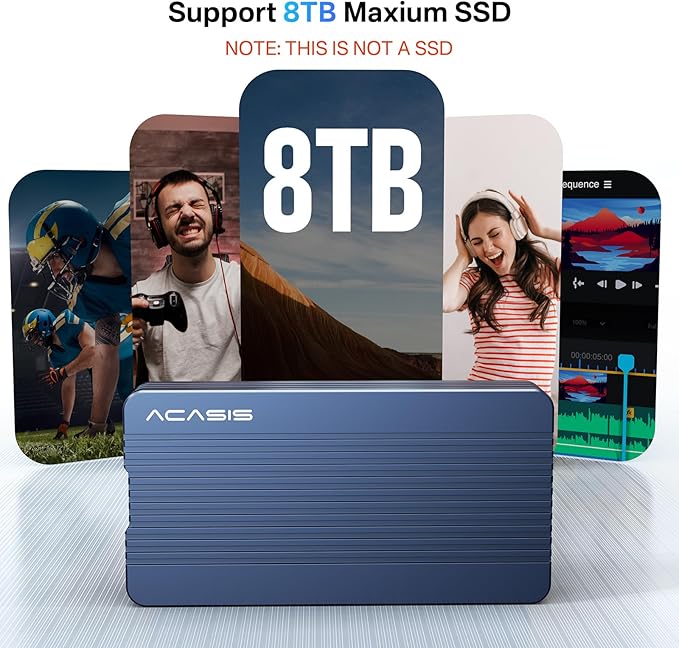 ACASIS 40Gbps M.2 NVMe SSD Enclosure, Only Compatible - Image 8