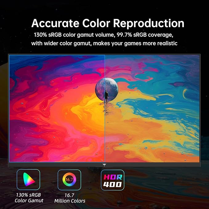 KTC 27'' 240Hz QHD 1440P Gaming Monitor 144Hz 1ms 65W Type C USB DisplayPort - Image 7