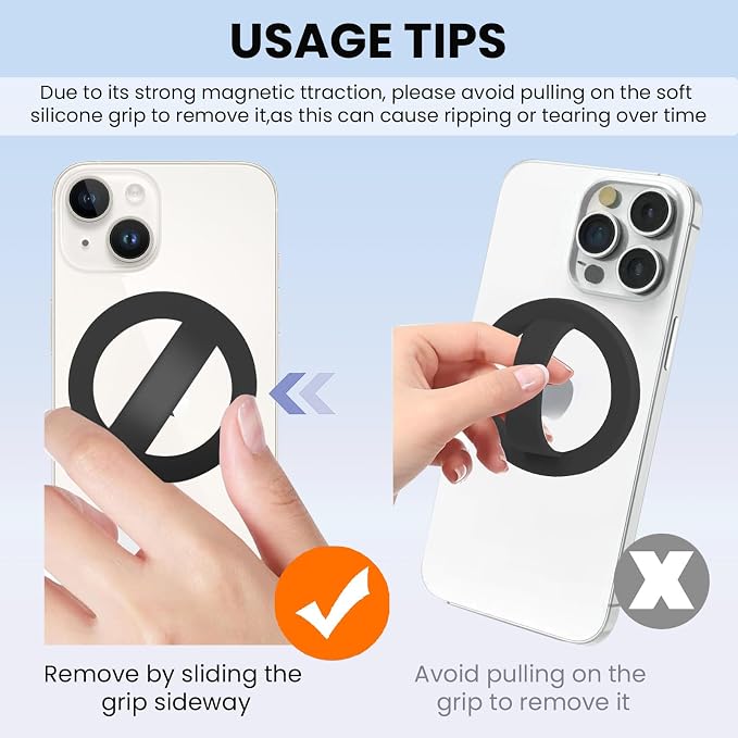 Magnetic Silicone Ring Grip Phone Holder, Loop Grip Phone Holder, Magnetic - Image 6