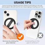 Magnetic Silicone Ring Grip Phone Holder, Loop Grip Phone Holder, Magnetic - Image 6