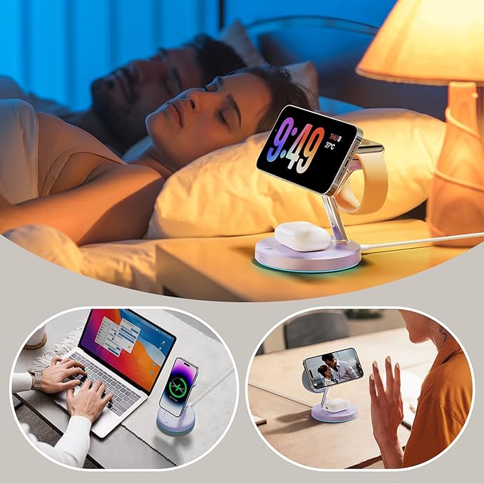 New 3 in 1 Charging Station for Apple Compatible - Image 7