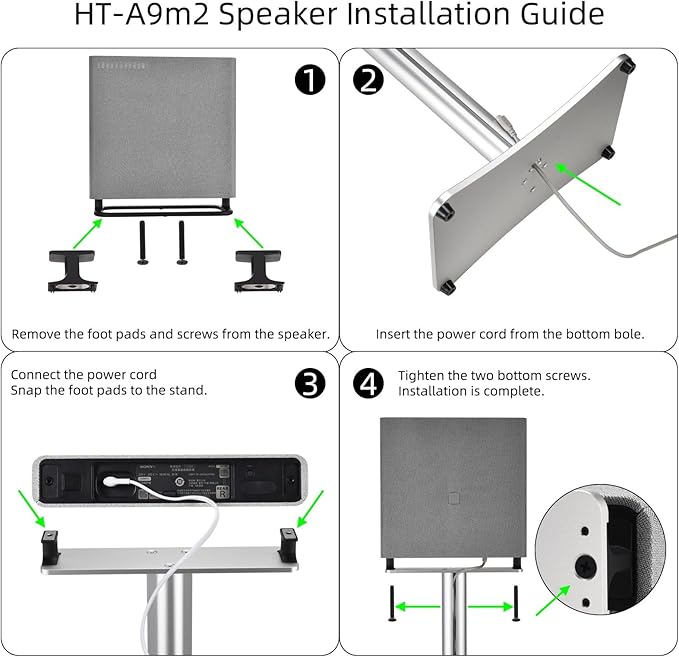 Luxury Floor Stand for Sony HT-A9M2 HT-A9 SA-RRS5 - Image 8