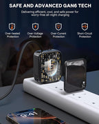 Retractable Wall Charger, 35W Fast USB C Charger Block - Image 5