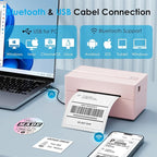 Bluetooth Thermal Label Printer, 4x6 Portable Thermal Shipping Label Printer - Image 2
