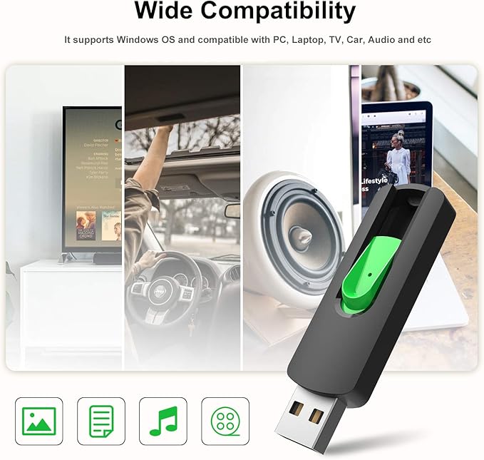 Aiibe 64 GB Flash Drive USB Flash Drive 64GB Thumb Drive USB 2.0 Memory Stick - Image 4
