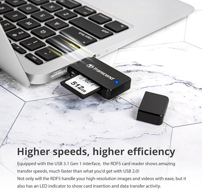 Transcend USB 3.0 SDHC/ SDXC/ microSDHC/ SDXC Card Reader - Image 7