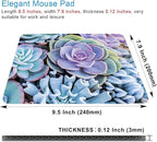 Succulents Mouse Mat, Waterproof Mouse Pad Non-Slip Rubber Base - Image 2