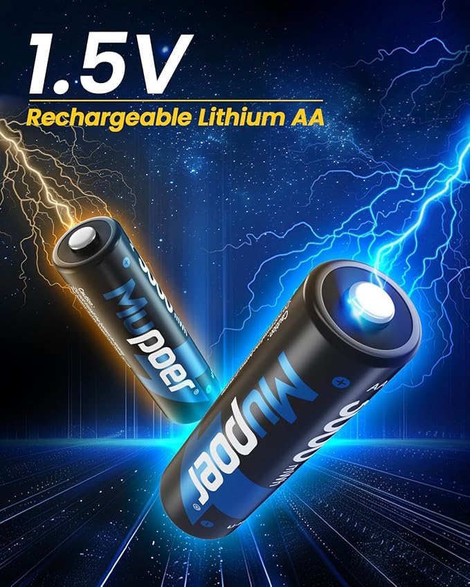 Rechargeable AA Lithium Batteries - Image 4