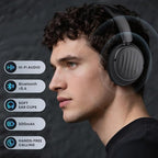 Bluetooth Headphones with Active Noise Cancelling, Wireless Over Ear Bluetooth - Image 2