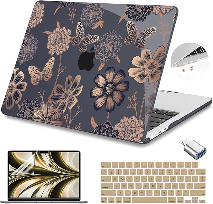 Teryeefi for MacBook Air M2 M3 M4 13.6 Case 2022 2023 2024 2025 Release A2681 by Teryeefi