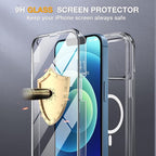 Miracase Magnetic for iPhone 12/12 Pro Case 6.1 inch, Upgrade Full-Body Clear - Image 3