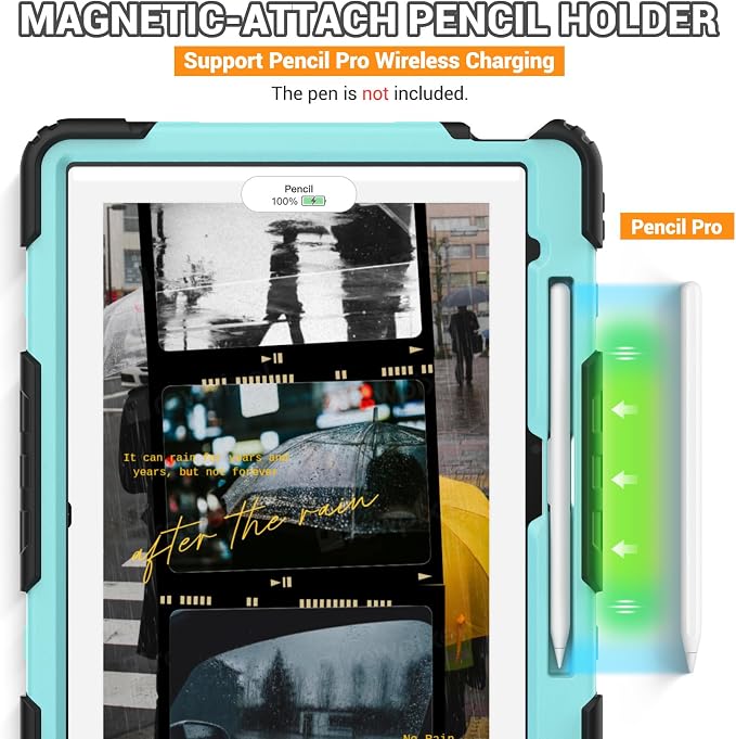 SEYMAC for iPad Air 13 Inch Case M3 2025/ M2 2024, Heavy Duty Shockproof - Image 8