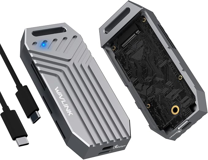 WAVLINK 40Gbps PCIe NVMe SSD Enclosure, USB4 External M.2 NVMe SSD Enclosure by WAVLINK%C2%AE