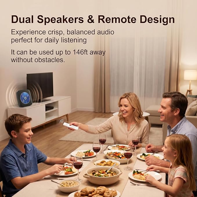 Gueray Portable CD Player Bluetooth: CD Players - Image 4