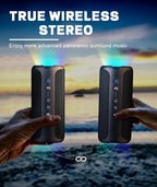 Ortizan Bluetooth Speakers, Portable Wireless Stereo Speaker - Image 8