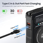 for Magsafe Battery Pack 10000mAh, 5-in-1 Magnetic Power Bank Built in AC Plug - Image 3