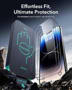 ESR 3 Pack 9H+ Glass for iPhone 14 Pro Screen Protector, Armorite Ultra-tough - Image 2