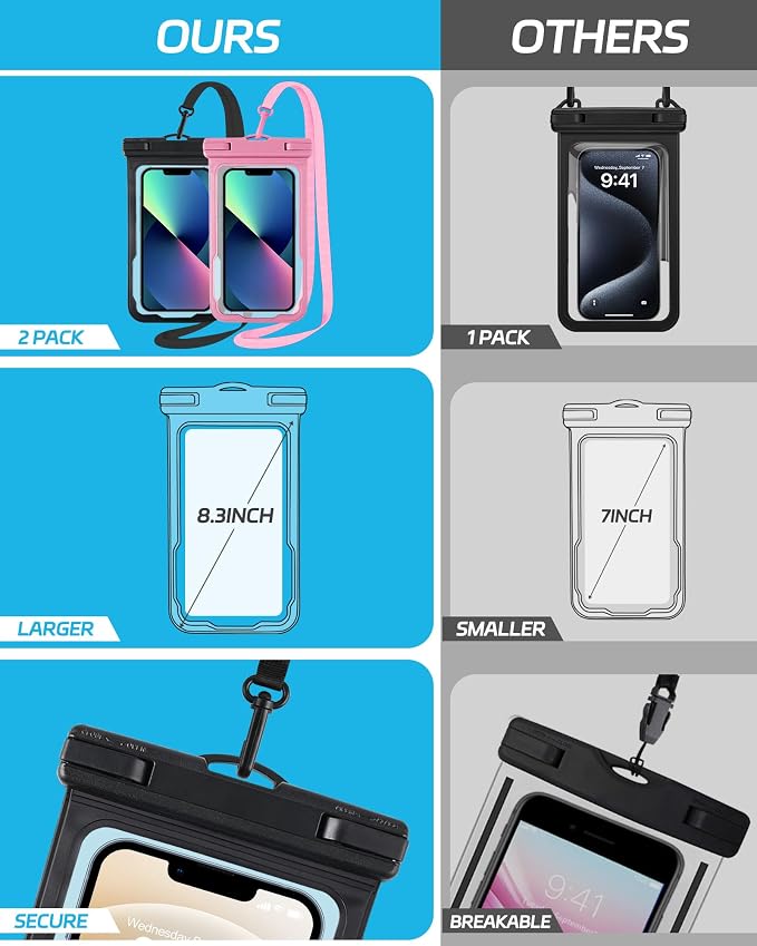 Waterproof Phone Pouch for Cruise Essentials 2025, Beach Vacation Essentials - Image 2