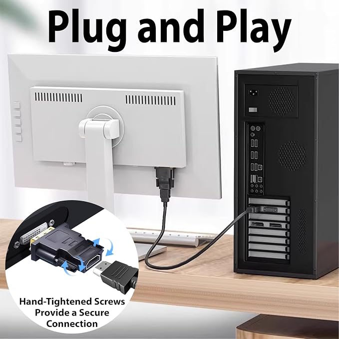 DVI to HDMI Adapter, Laptop – Gold-Plated Connectors - Image 8