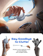 LISEN Multi Charging Cable 3 in 1 iPhone 16 Charger Cord, Retractable Car - Image 5