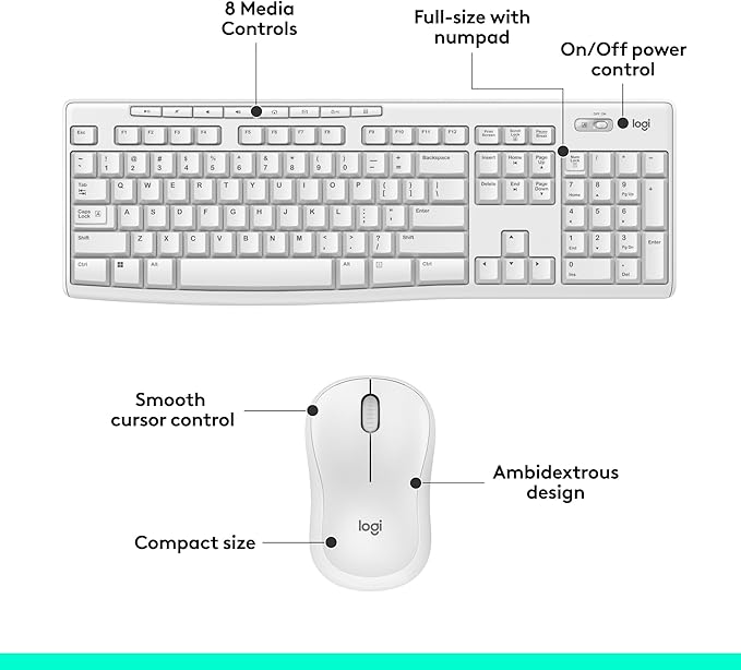 Logitech MK270 Wireless Keyboard and Mouse Combo - Image 6