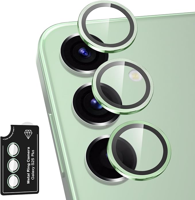 for Samsung Galaxy S25 Plus Camera Lens Protector, Individual Metal Ring by Btscase