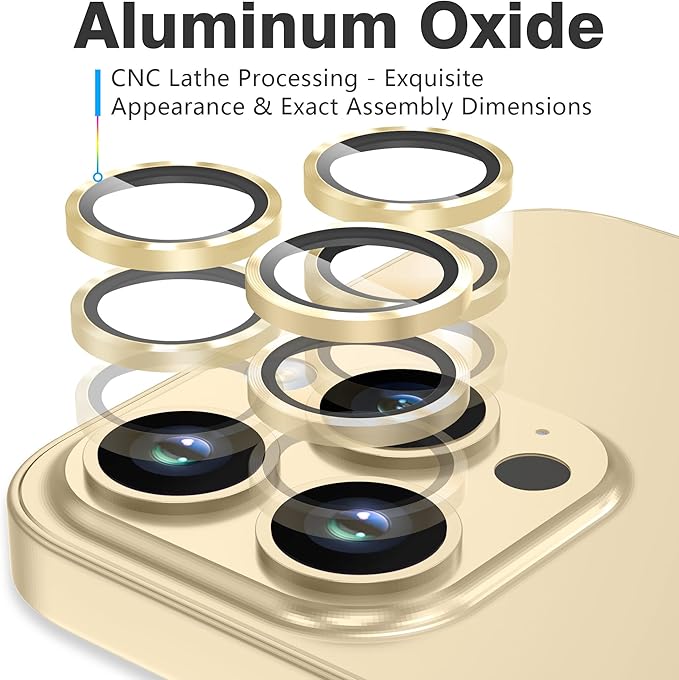 AGVEE 3+3 for iPhone 14 Pro 6.1" / 14 Pro Max 6.7" Camera Lens Protector - Image 4