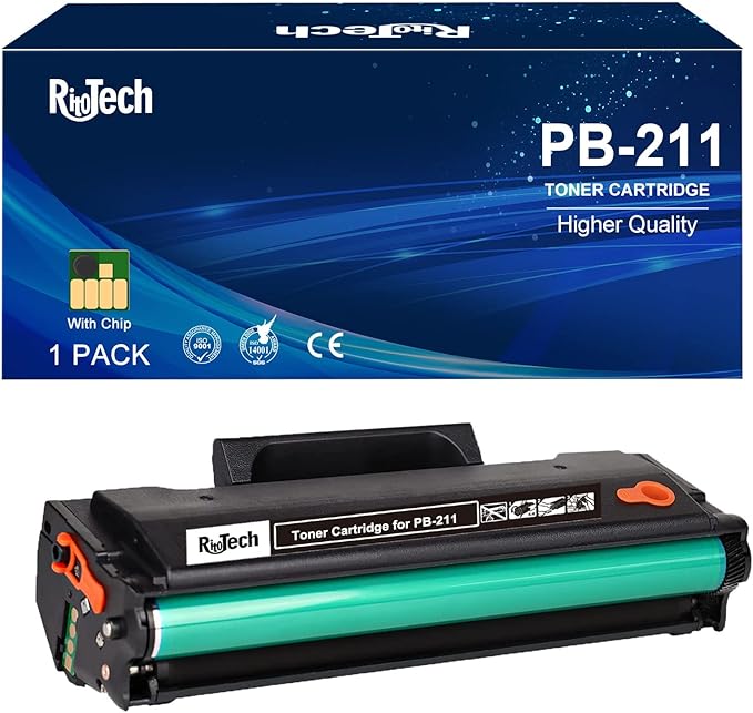 PB-211 Toner Cartridge, PB-211EV PB211 PB 211 Black, Compatible by RitoTech
