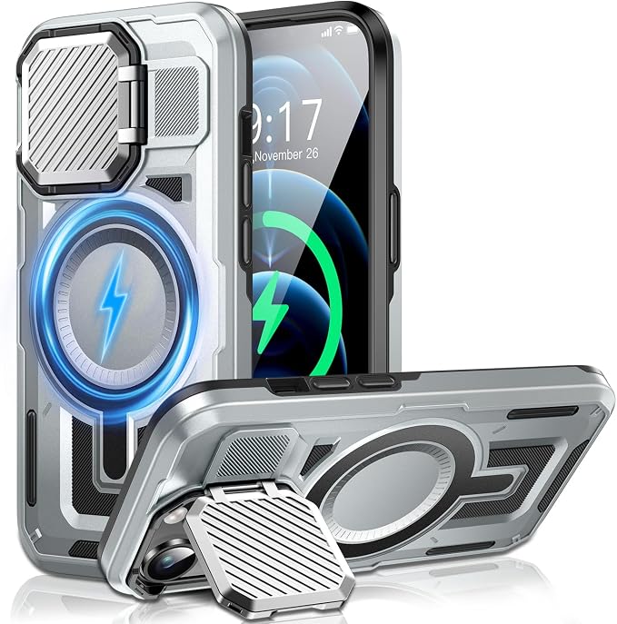 Camera Stand Case for iPhone 12 Pro Max, 2024 Version Military Grade Protective by Unknown