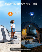 Portable Power Station 300W, 192Wh LiFePO4 Battery Backup - Image 9