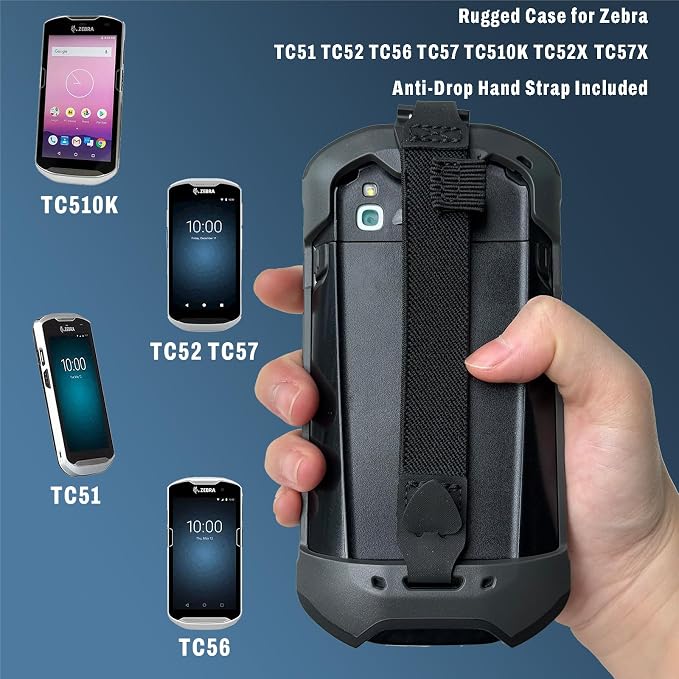 Case for Zebra TC51 TC510K TC52 TC52X TC56 TC57 TC57X TC520 TC520K – Rugged - Image 2