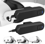2-Pack 5000mAh Battery Pack for Meta/Oculus Quest 3S/3/2, 18W PD Fast VR Charger by YRXVW
