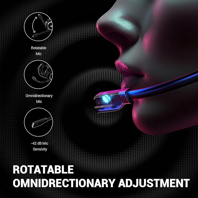 EKSA E1000 USB Gaming Headset for PC, Computer Headphones - Image 3