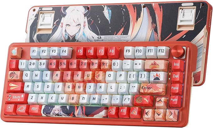 Redragon K673 PRO SE 75% 81 Keys Wireless Gasket RGB Gaming Keyboard, 3-Mode by REDRAGON