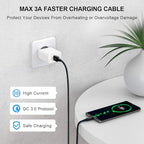 etguuds 6ft USB A to USB C Cable 3A Fast Charging, - Image 3