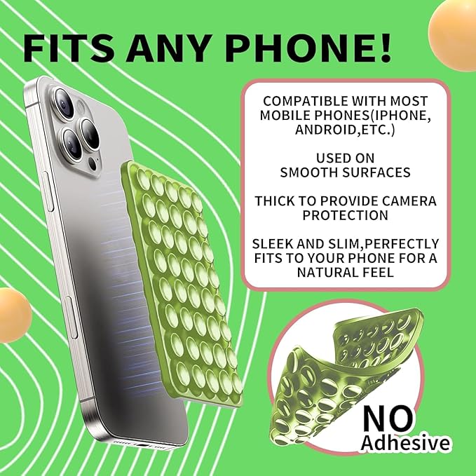 Octo Buddy Silicone Suction Cup Phone Mount Double Sided Sticky Phone Grip - Image 2