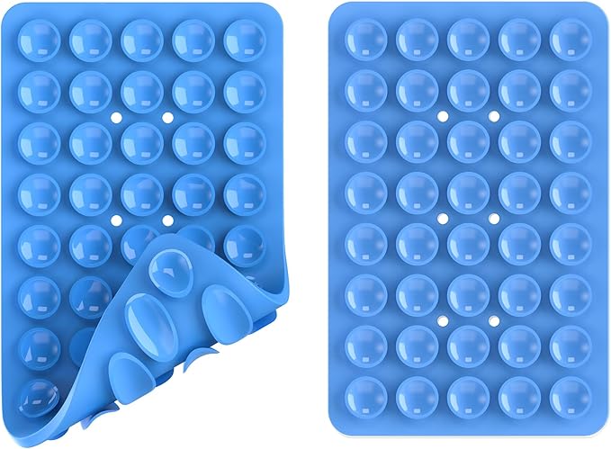 2PACK Silicone Double Sided Suction Phone Case Mount, Detachable Hands Free & - Image 3