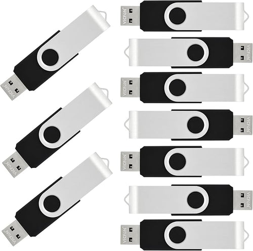 10pcs 8GB USB Flash Drive 8G Black USB 2.0 Flash Memory Stick Thumb Stick by VICF%C3%BCN