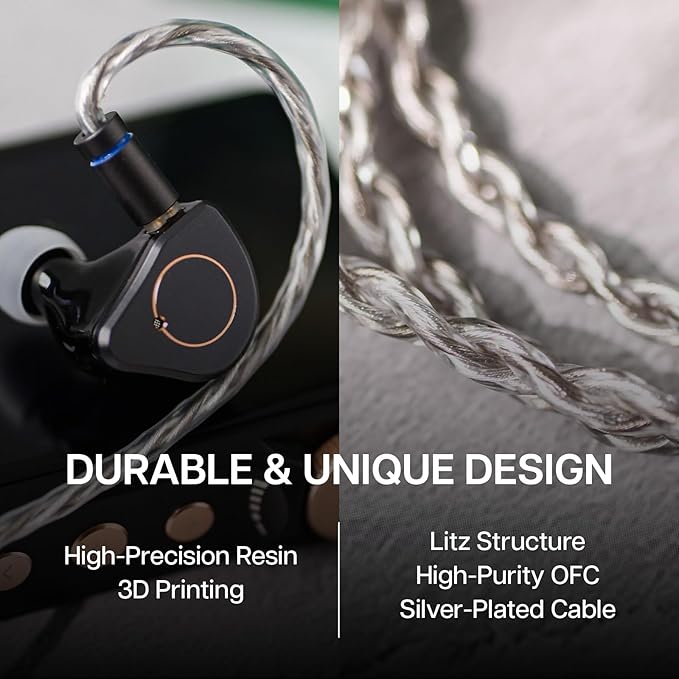 Linsoul SIMGOT SuperMix 4 1DD+1BA+1Planar+1PZT Hybrid Drivers Earphones - Image 6