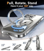 Magnetic Case for iPhone 16 Pro MaxMil-Grade Shockproof Full body Anti-Spy - Image 2