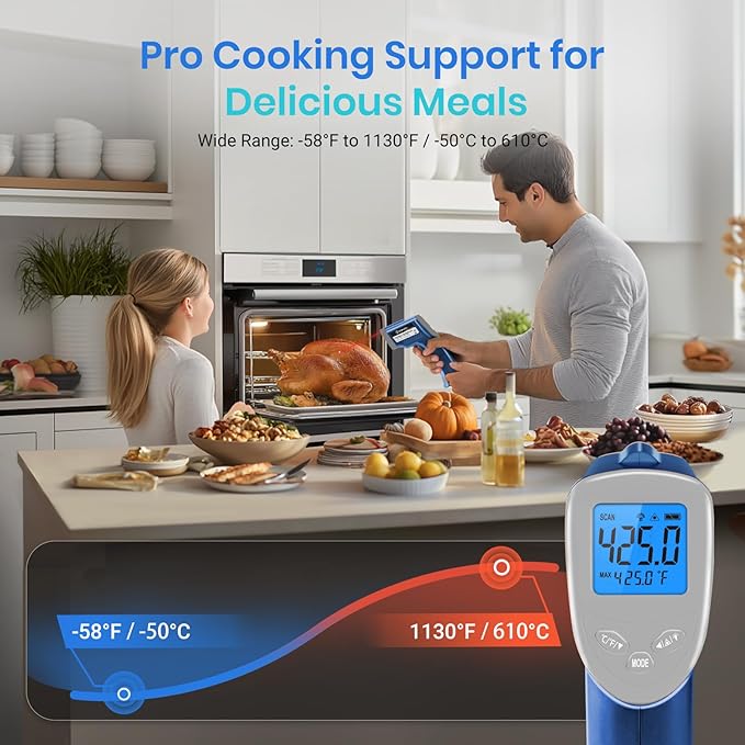 Etekcity Infrared Thermometer 1080, Heat Temperature Temp Gun - Image 3
