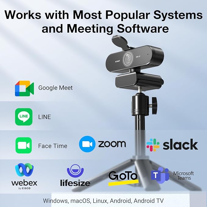 EMEET NOVA 4K Webcam with Tripod - Image 9