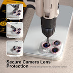 beuxece for 6 Pack iPhone 15 Pro/iPhone 15 Pro Max Camera Lens Protector 9H - Image 3