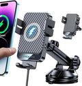 Wireless Car Charger, MOKPR 15W Fast Charging Auto-Clamping Car Mount Universal by MOKPR