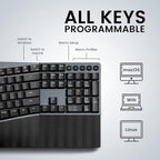Perixx PERIBOARD-535BL Wired Ergonomic Mechanical Full-Size Keyboard - Image 9