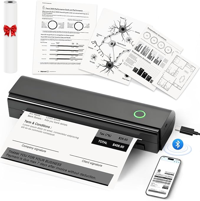 Portable Thermal Printer For Travel by ANYCASH