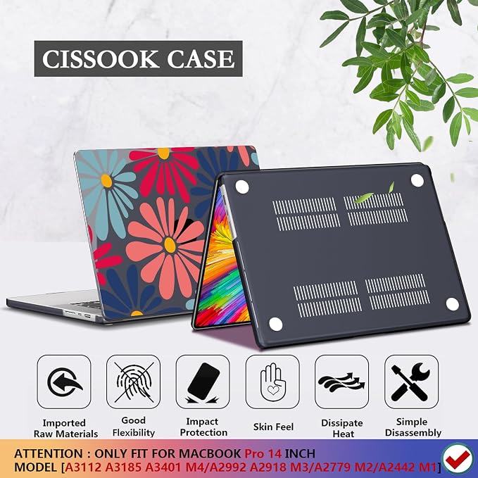 CISSOOK Compatible with MacBook Pro 14 inch 2025 2024-2021 Release M4 M3 M2 M1 - Image 5