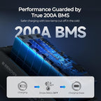 Renogy 12V 200Ah Bluetooth Lifepo4 Battery, Bulit in 200A BMS Lithium Deep - Image 4