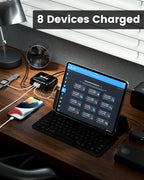 USB Charger Station, SUPERDANNY 8-Port Desktop Charging Station - Image 2